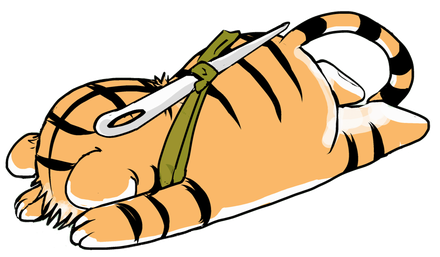 針とらのイラスト