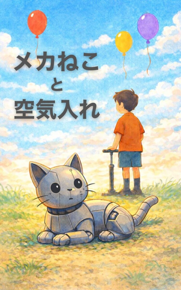 メカねこと空気入れ_表紙